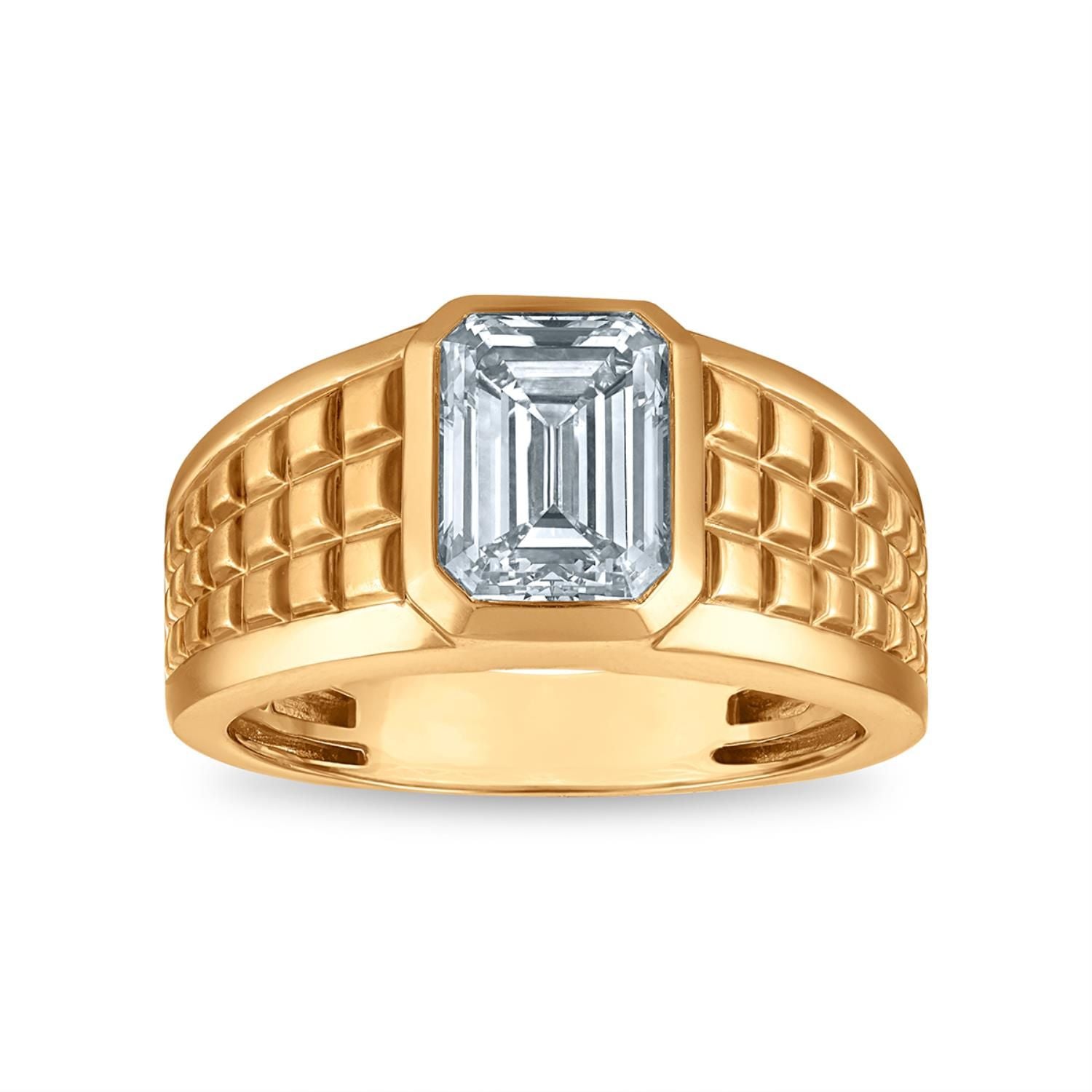 Signature EcoLove 3 CTW Lab Grown Diamond Solitaire Ring in 14KT Yellow Gold