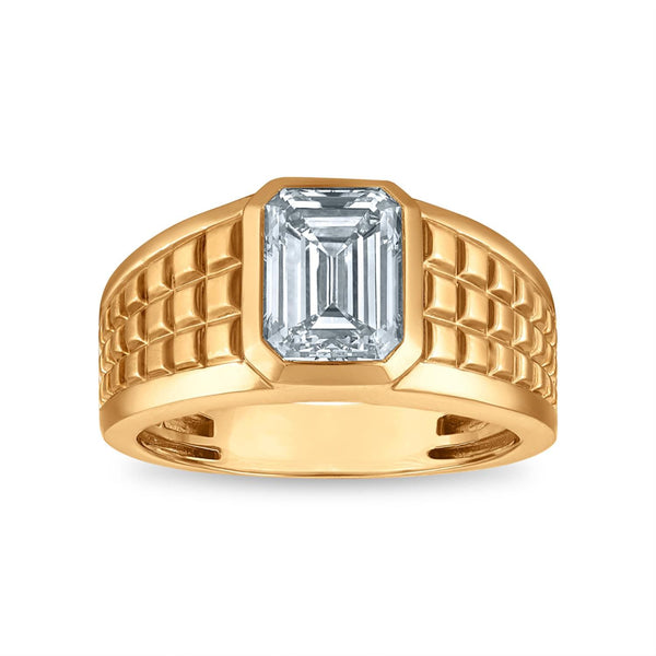 Signature EcoLove 3 CTW Lab Grown Diamond Solitaire Ring in 14KT Yellow Gold