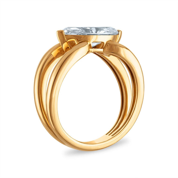 Signature EcoLove 2 CTW Lab Grown Diamond Fashion Ring in 14KT Yellow Gold