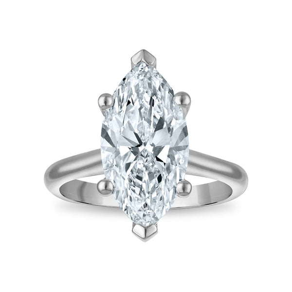 Signature Certificate 8X EcoLove 4 CTW Lab Grown Diamond Solitaire Engagement Ring in 14KT White Gold