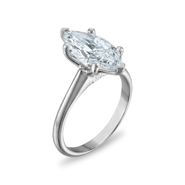 Signature Certificate 8X EcoLove 3 CTW Lab Grown Diamond Solitaire Engagement Ring in 14KT White Gold