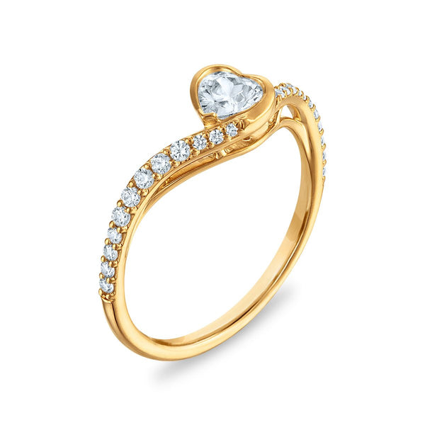 LoveSong EcoLove 1/2 CTW Lab Grown Diamond Promise Ring in 10KT Yellow Gold