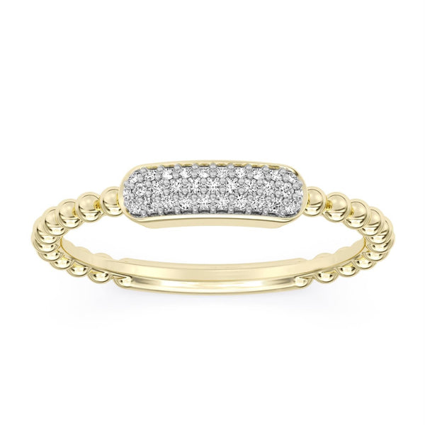 EcoLove 1/8 CTW Lab Grown Diamond Fashion Ring in 10KT Yellow Gold
