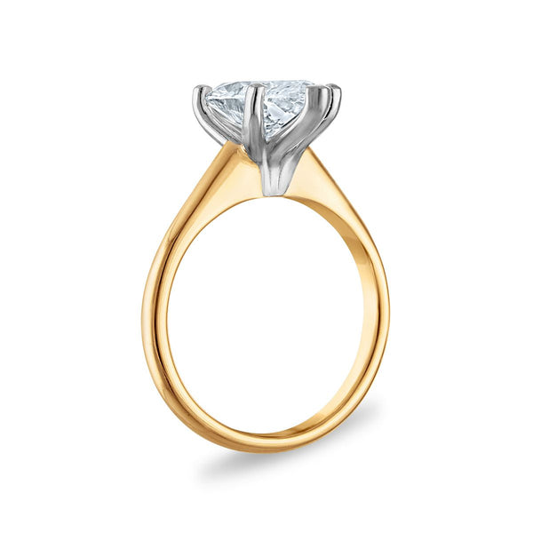 Signature Certificate 8X EcoLove 3 CTW Marquise Lab Grown Diamond Solitaire Engagement Ring in 14KT Yellow Gold