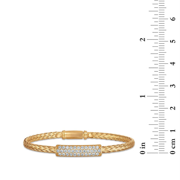 EcoLove 3/4 CTW Lab Grown Diamond 7.5-inch Bracelet in 18KT Yellow Gold Plated Sterling Silver