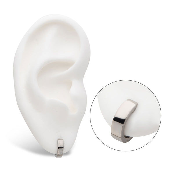 Inox Titanium 3MM Wide Huggie Earrings