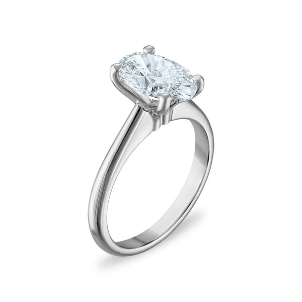 Signature Certificate 8X EcoLove 2 CTW Lab Grown Diamond Solitaire Engagement Ring in 14KT White Gold