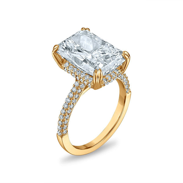 Signature EcoLove Diamond Dreams 8-3/4 CTW Lab Grown Diamond Radiant Engagement Ring in 14KT Yellow Gold