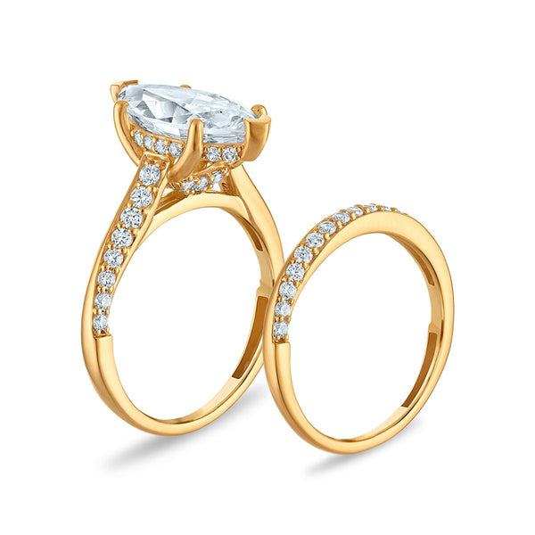Signature EcoLove Diamond Dreams 4-3/4 CTW Lab Grown Diamond Bridal Set in 14KT Yellow Gold