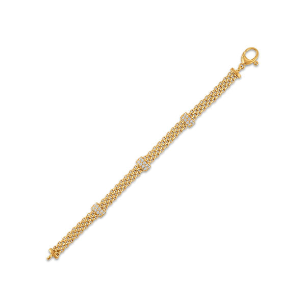 EcoLove 3/4 CTW Lab Grown Diamond 7.5-inch Fashion Bracelet in 18KT Yellow Gold Plated Sterling Silver