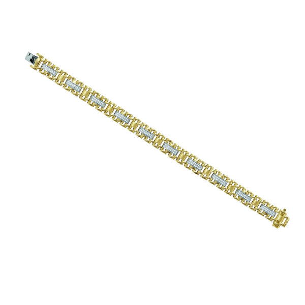 3/4 CTW Diamond Rolex-look 8.5" Bracelet in 10KT Yellow Gold