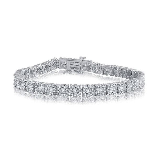 3 CTW Diamond Tennis 7" Bracelet in 10KT White Gold