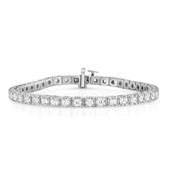 2 CTW Diamond Tennis 7" Bracelet in 10KT White Gold