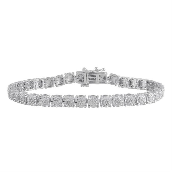 Daniels 1/4 CTW Diamond Bracelet & Heart Necklace Gift w/Purchase