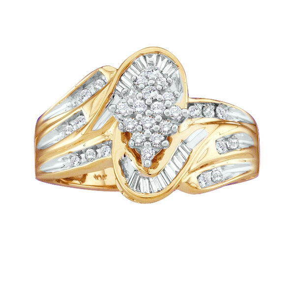1/2 CTW Diamond Ring in 10KT Yellow Gold