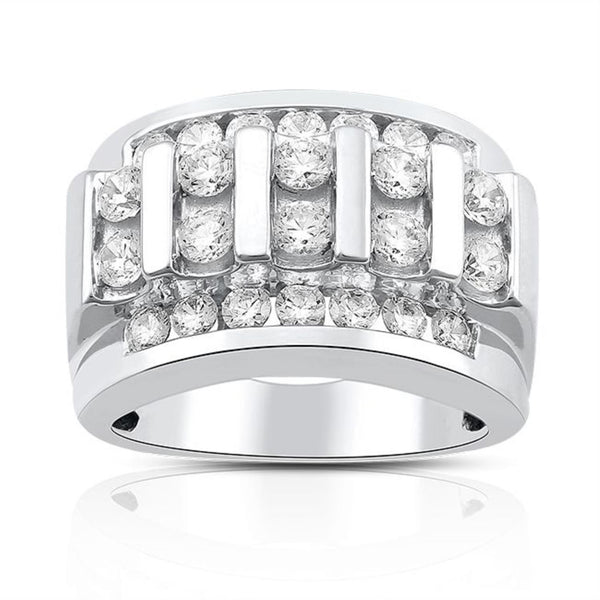 3 CTW Diamond Ring in 10KT White Gold
