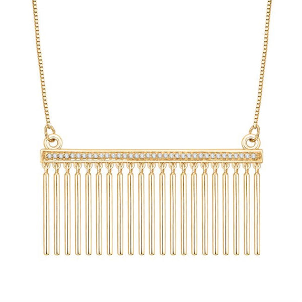 1/7 CTW Diamond 18" Necklace in 10KT Yellow Gold