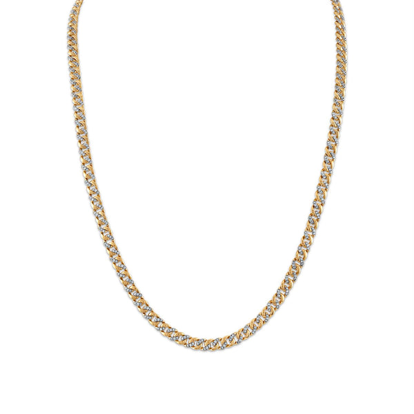 1 CTW Diamond Cuban Link 22" Necklace in 10KT Yellow Gold