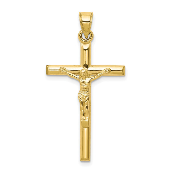 10KT Yellow Gold 32X19MM Crucifix Cross Pendant-Chain Not Included