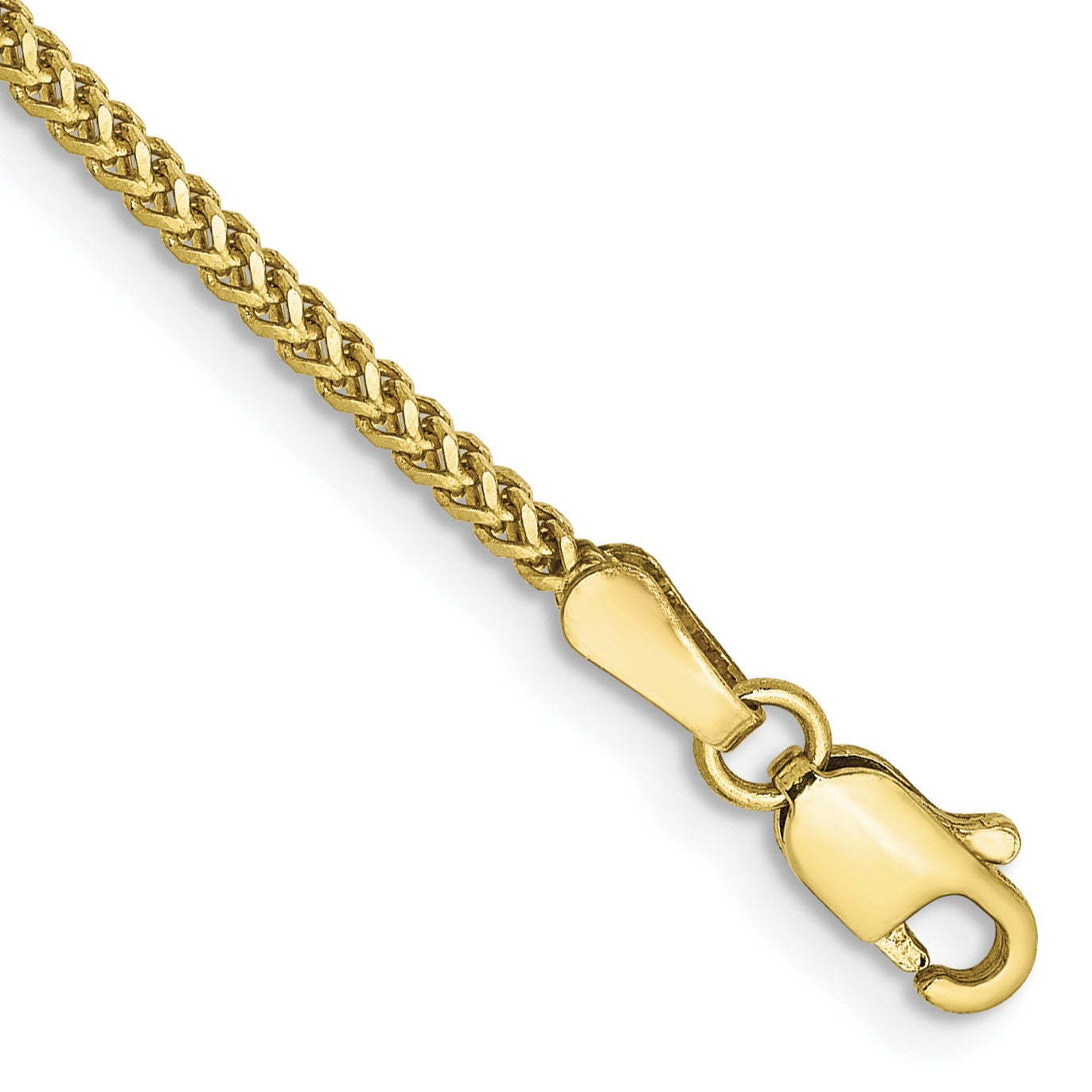 10KT Yellow Gold 7-inch 1.3MM Franco Bracelet