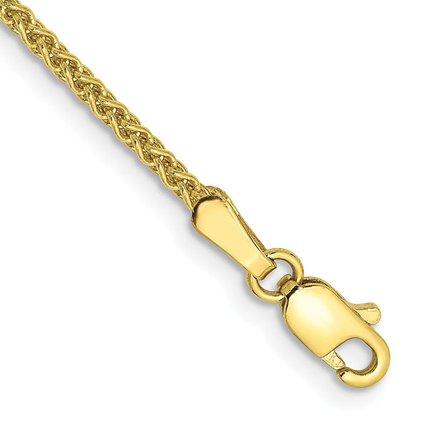 10KT Yellow Gold 7" 1.65MM Spiga Link Bracelet