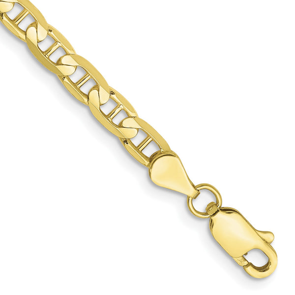 10KT Yellow Gold 7" 3.75MM Anchor Link Bracelet