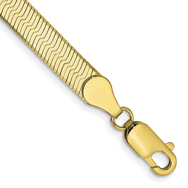 10KT Yellow Gold 7" 5MM Herringbone Bracelet