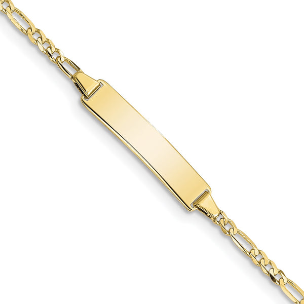 10KT Yellow Gold 8" 5MM ID Figaro Bracelet