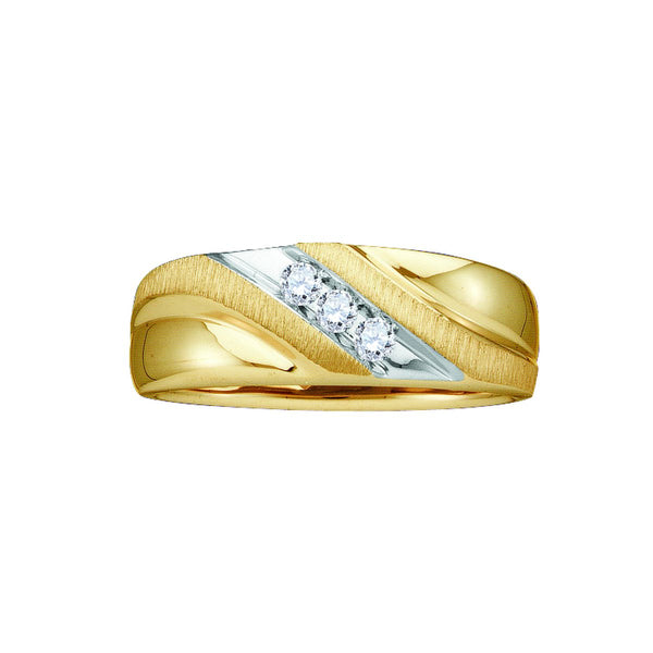 1/7 CTW Diamond Wedding Ring in 10KT Yellow Gold