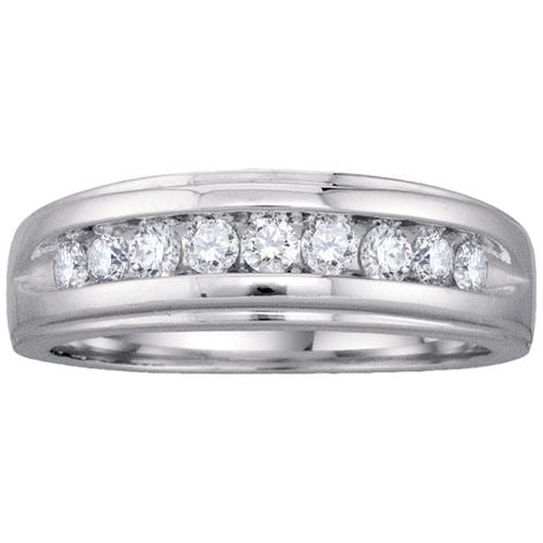 1/2 CTW Diamond Wedding Ring in 14KT White Gold