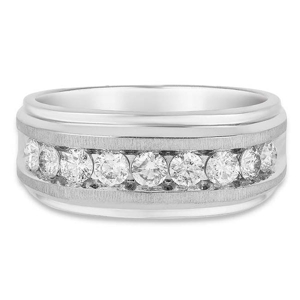 1 CTW Diamond Wedding Ring in 14KT White Gold