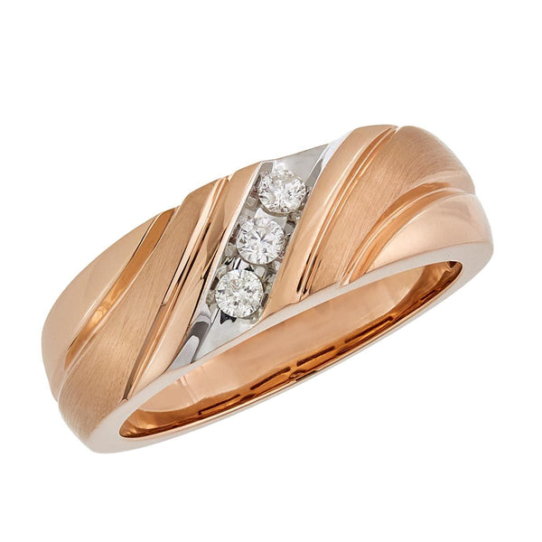 1/5 CTW Diamond Wedding Ring in 10KT Rose Gold