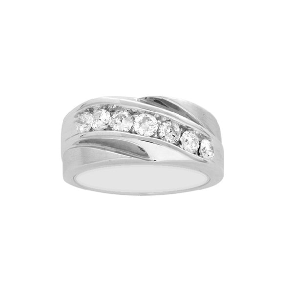 1 CTW Diamond Wedding Ring in 14KT White Gold