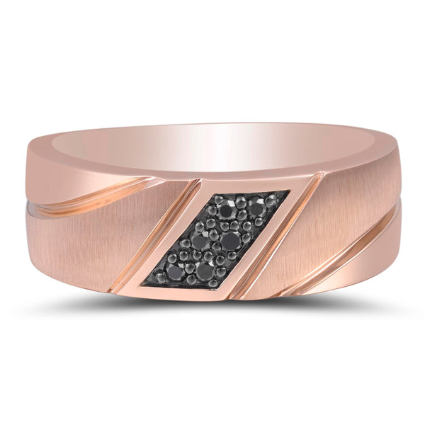 1/10 CTW Diamond Wedding Ring in 10KT Rose Gold