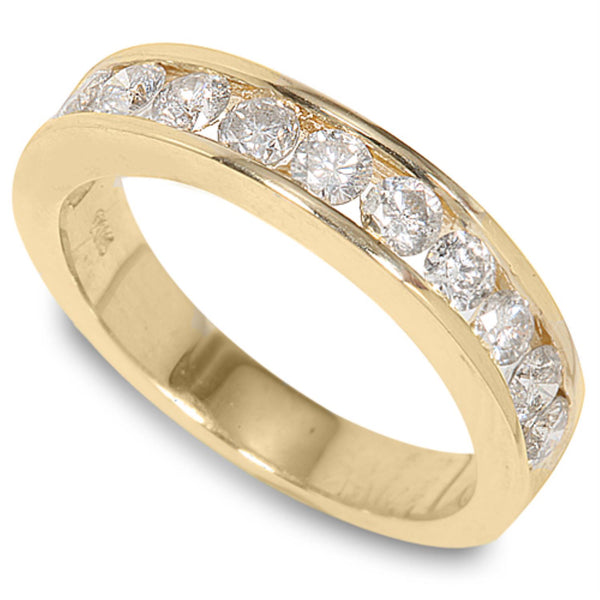 1 CTW Diamond Wedding Ring in 14KT Yellow Gold