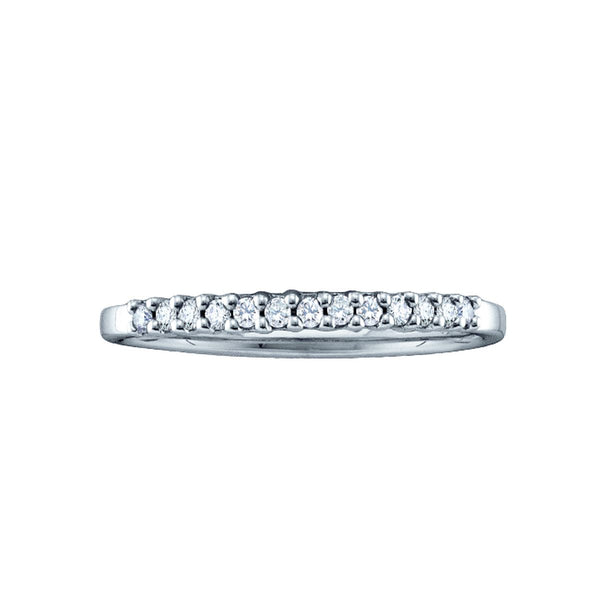 1/10 CTW Diamond Wedding Ring in 10KT White Gold
