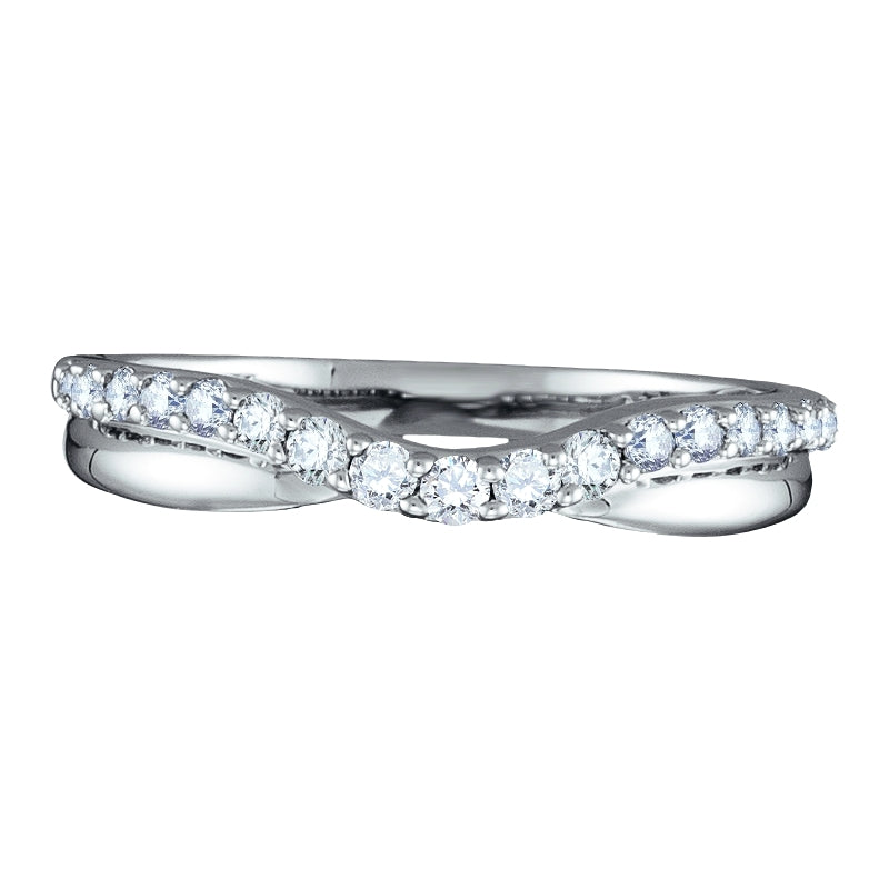 1/4 CTW Natural Diamond Ring in 14KT White Gold