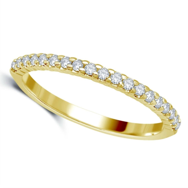 1/7 CTW Diamond Wedding Ring in 14KT Yellow Gold