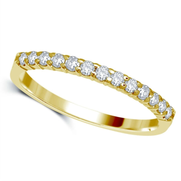 1/4 CTW Diamond Wedding Ring in 14KT Yellow Gold