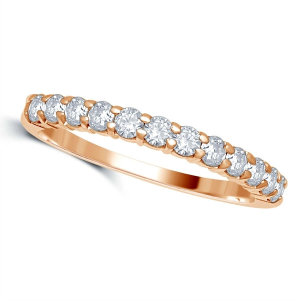 1/2 CTW Diamond Wedding Ring in 14KT Rose Gold