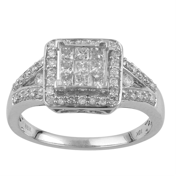 3/4 CTW Diamond Engagement Ring in 10KT White Gold