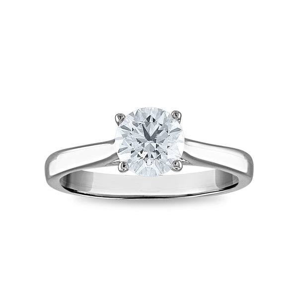 Red Hot Deal 1 1/4 CTW Round Lab Grown Diamond Solitaire Engagement Ring in 14KT White Gold