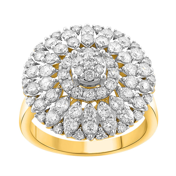 Red Hot Deal 1-3/4 CTW Diamond Ring in 10KT Yellow Gold
