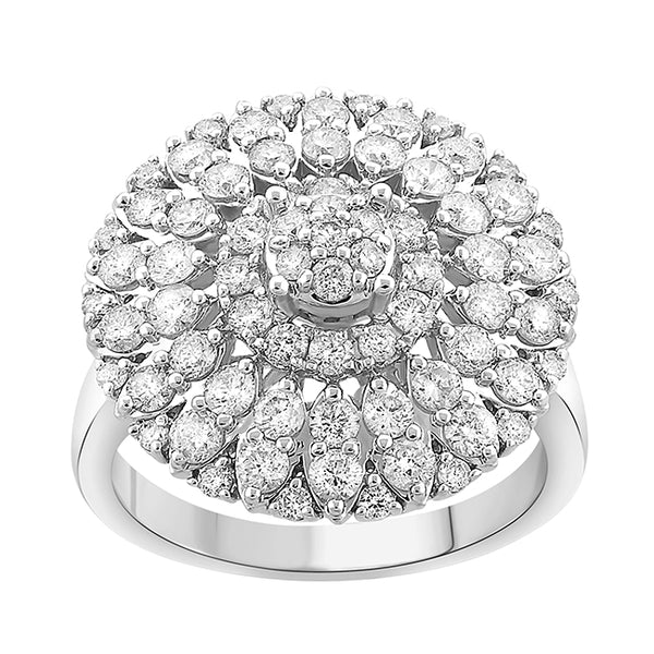 Red Hot Deal 1-3/4 CTW Diamond Ring in 10KT White Gold
