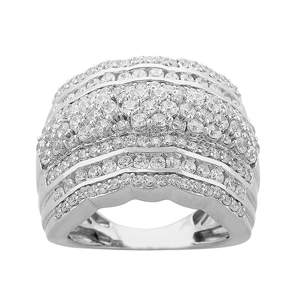 Red Hot Deal 1/2 CTW Diamond Anniversary Band in 10KT White Gold