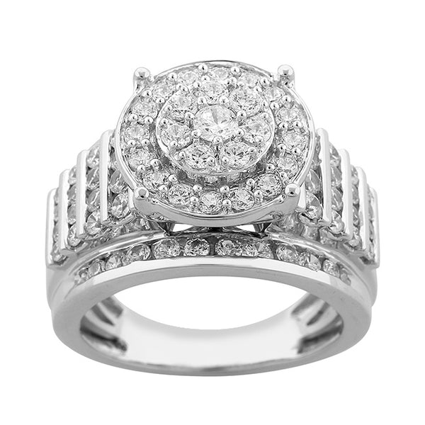 Red Hot Deal 2 CTW Diamond Engagement Ring in 10KT White Gold