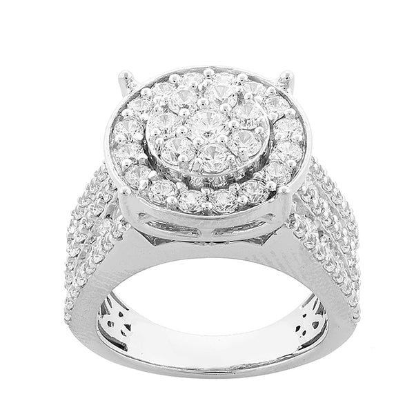 Red Hot Deal 3 CTW Diamond Engagement Ring in 10KT White Gold