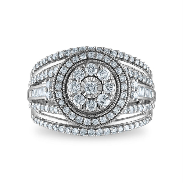 Red Hot Deal 1 CTW Diamond Engagement Ring in 10KT White Gold
