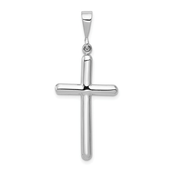 14KT White Gold 42X17MM Cross Pendant-Chain Not Included