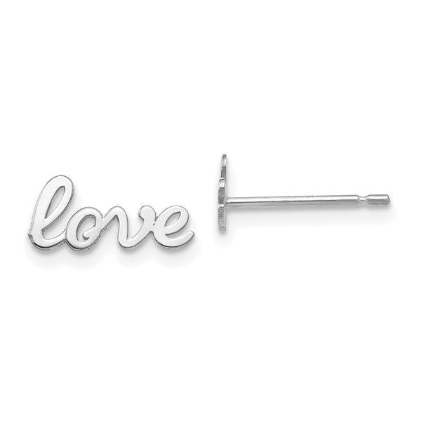 14KT White Gold 6X11MM Earrings